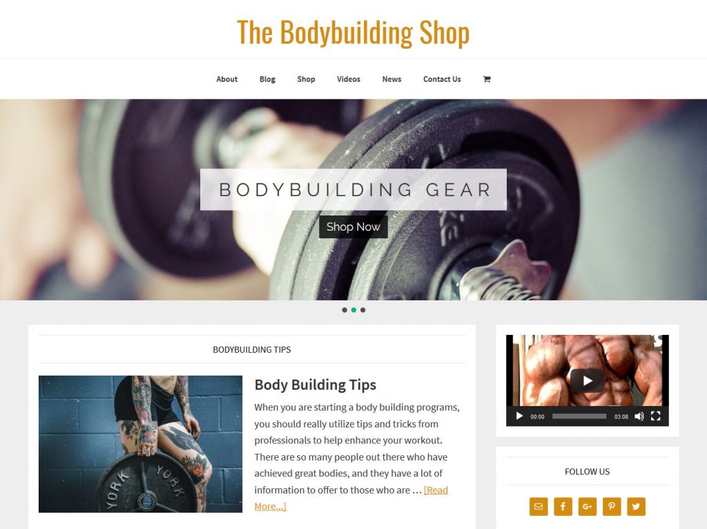 Bodybuilding Website | Amaraq Websites