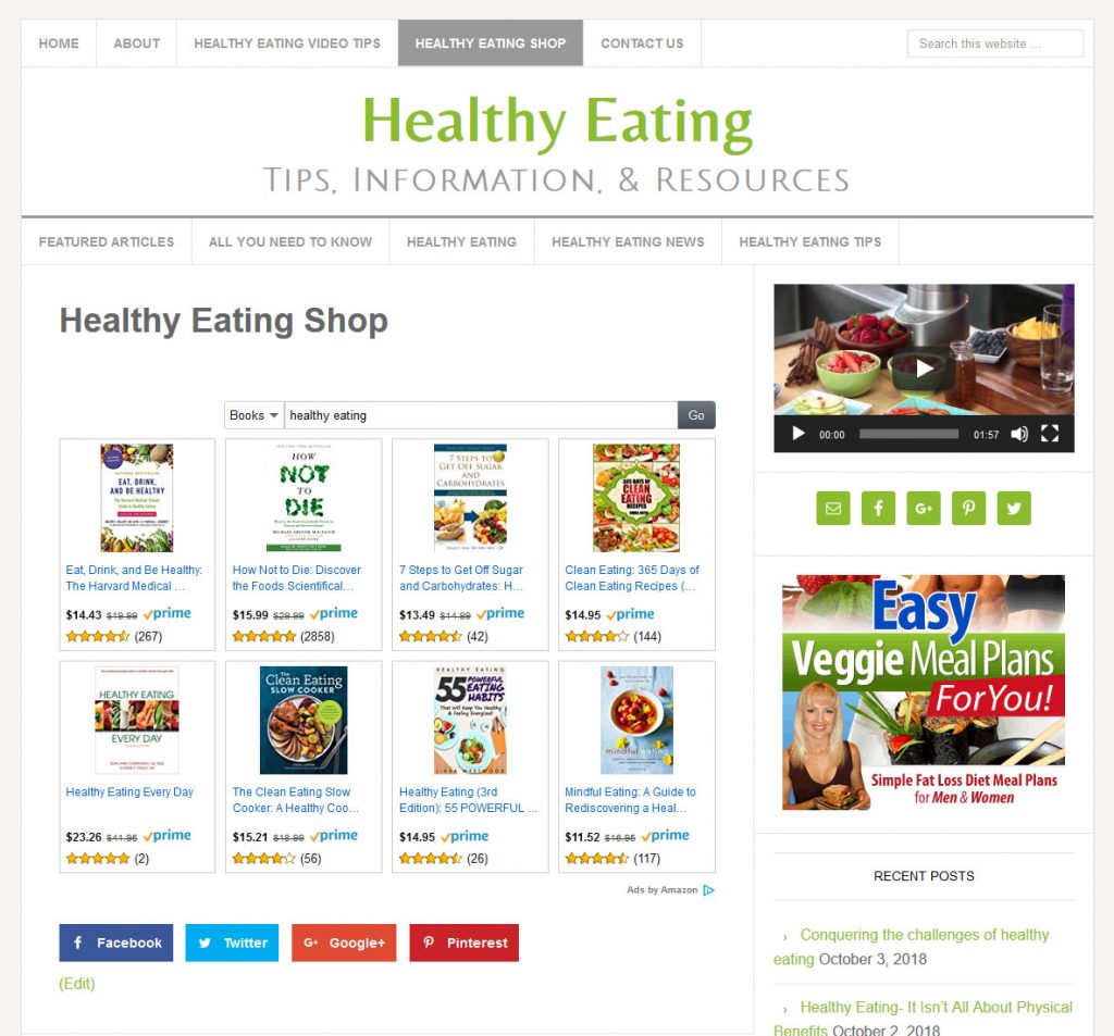 Healthy Eating Website Amaraq Websites 5057
