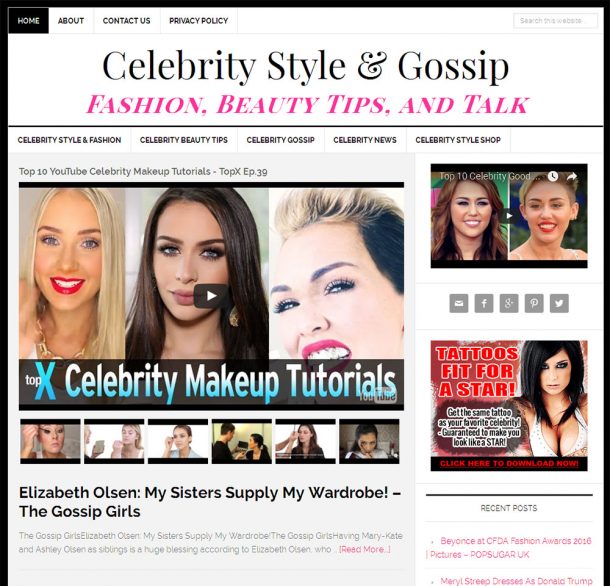 Celebrity Style & Gossip Website Amaraq Websites